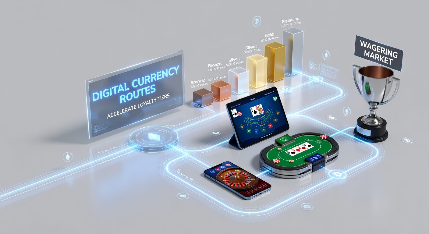 Blockchain network visualization overlaid on mobile betting interfaces showing loyalty tier progression