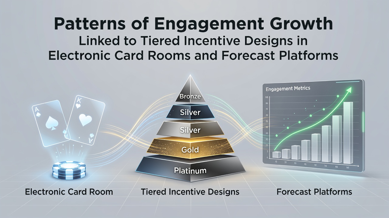Electronic card room interface showing tiered loyalty progression and incentive levels