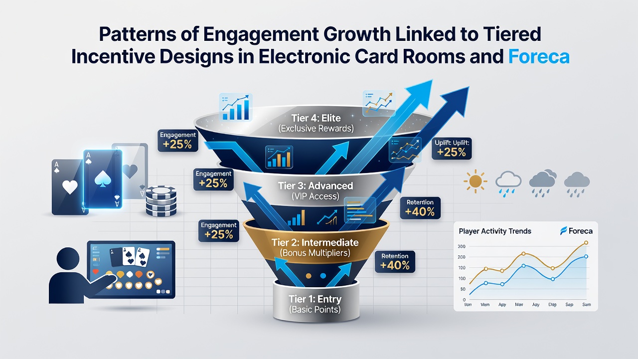 Mobile forecast platform dashboard displaying tier progression and reward unlocks