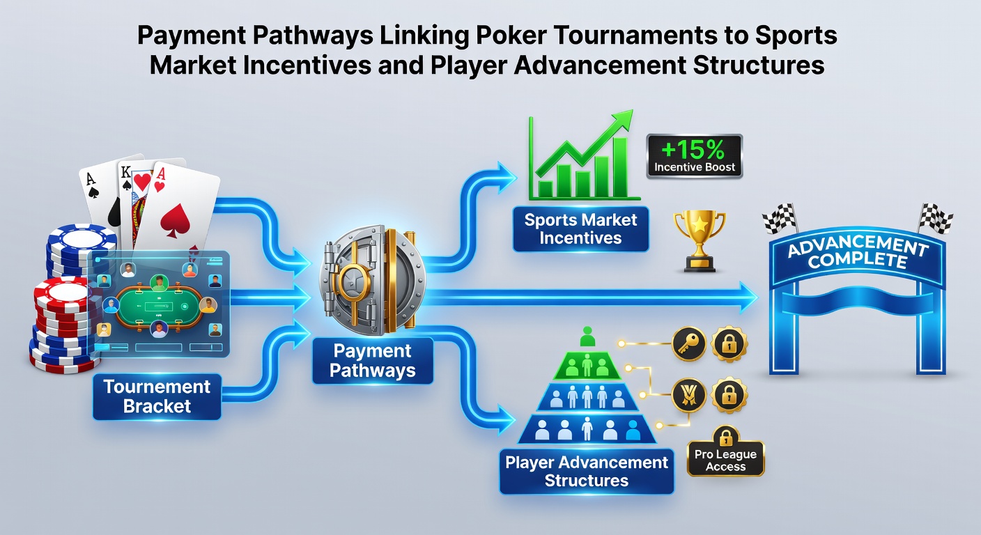 Overview of payment flows connecting poker tournament prize pools with sports betting reward systems and tiered player advancement programs